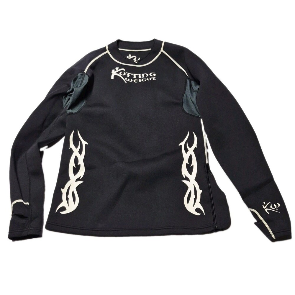 Kutting Weight Neoprene Sauna Suit Top 2XL Mens Black Tribal Workout Long Sleeve